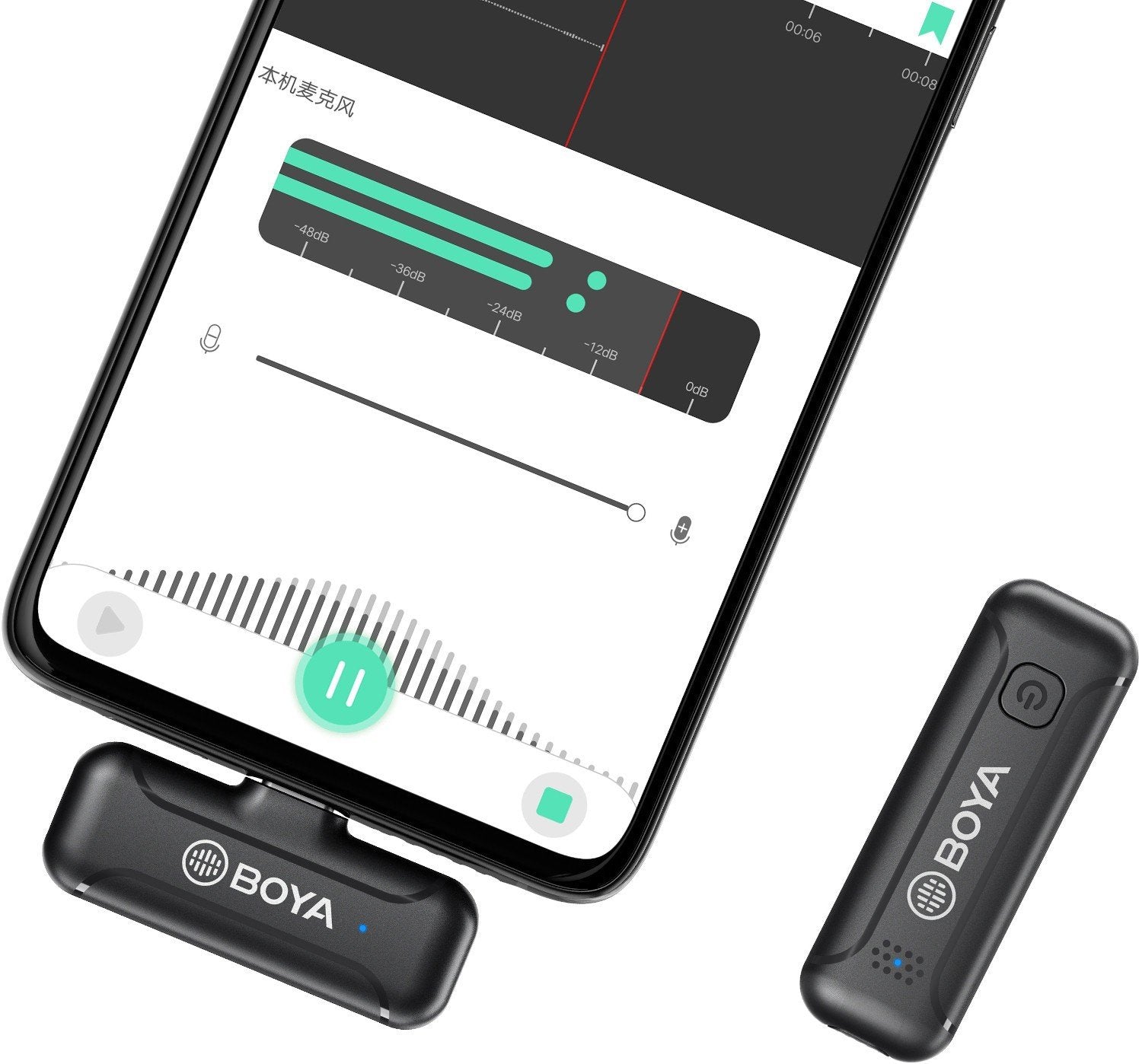 Boya 2.4GHZ Wireless Microphone System Compatible With Type-C Devices Boya 2.4GHZ Wireless Microphone System Compatible With Type-C Devices